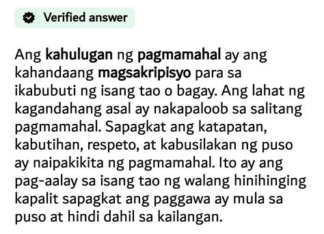 Pagmamahal Meaning .